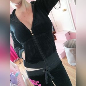 **SOLD** RARE Authentic Juicy Couture Tracksuit Black Pink Gold